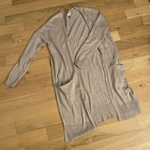 Old Navy Small Beige Duster Cardigan with Pockets